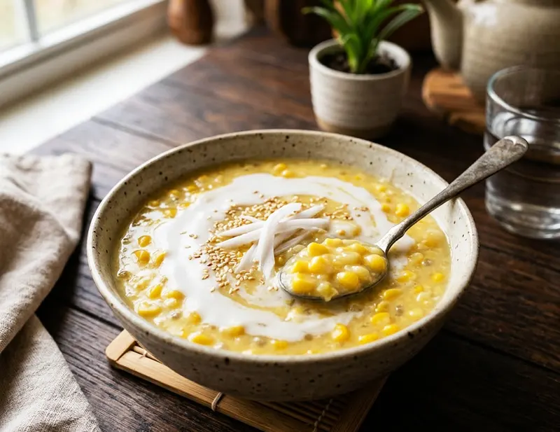 Chè bắp nước cốt dừa ngon mềm tự nhiên