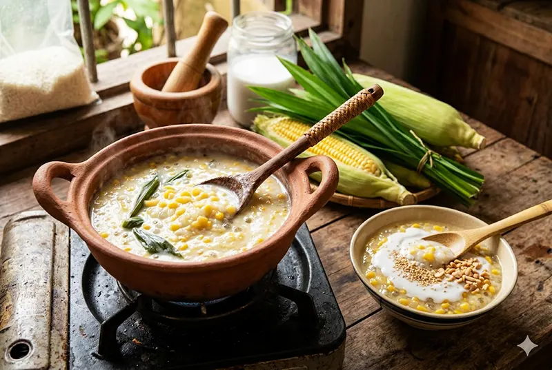 Chè bắp nước cốt dừa thơm béo