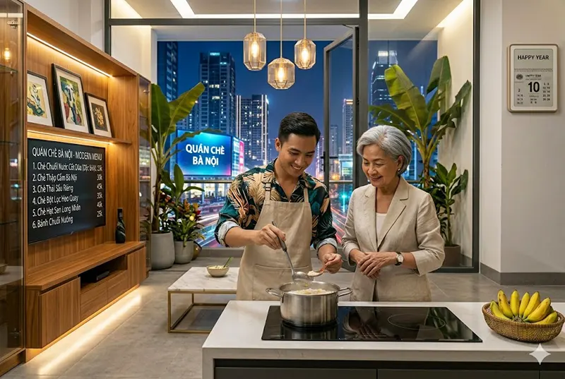Chè chuối nước cốt dừa thơm béo dễ nấu tại nhà