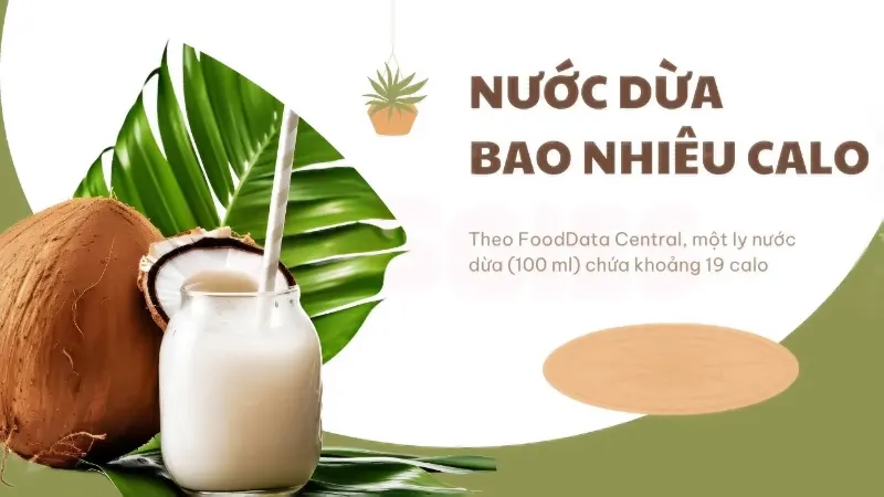 Nước cốt dừa chứa bao nhiêu calo