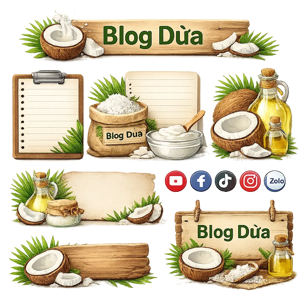 Blog nước cốt dừa và kiến thức về dừa