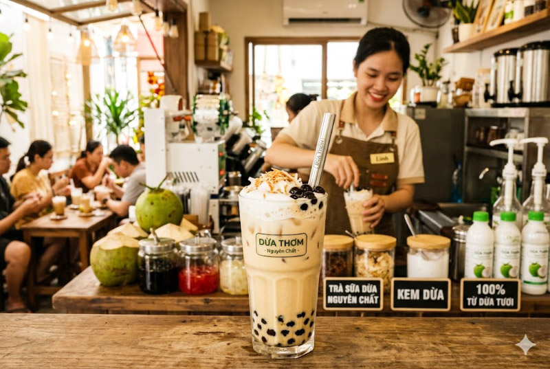 Nước cốt dừa nguyên chất trà sữa hình 0