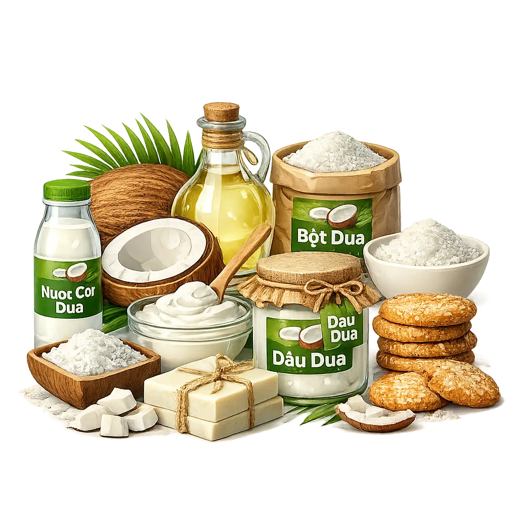 Các sản phẩm từ dừa