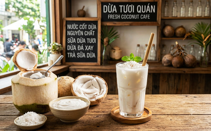 Nước cốt dừa nguyên chất sữa dừa hình 0