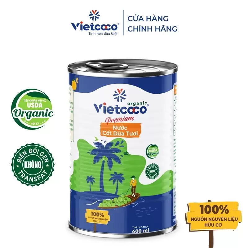 Nước cốt dừa đóng hộp Vietcoco